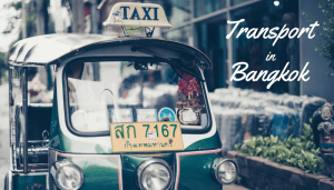 Transport in Bangkok Taxis Tuk Tuk BTS MRT Boot