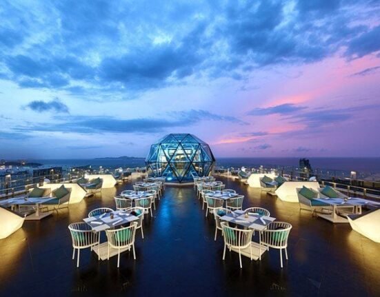 rooftop restaurant in hotel pattaya | the sky 32