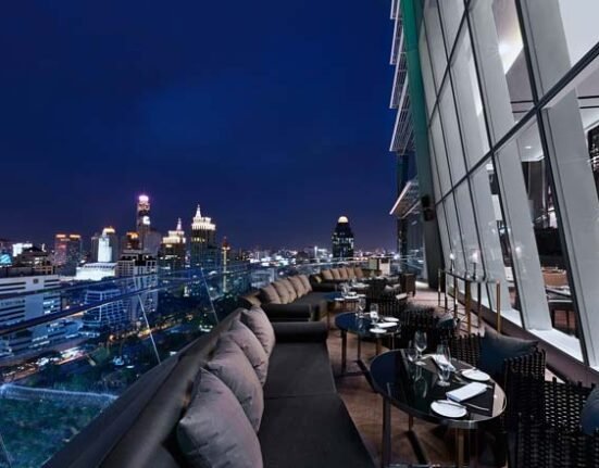 up & above at okura prestige rooftop bar in bangkok | the ...