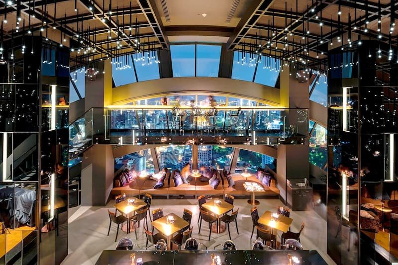 vertigo rooftop restaurant sky high dining at banyan tree ...