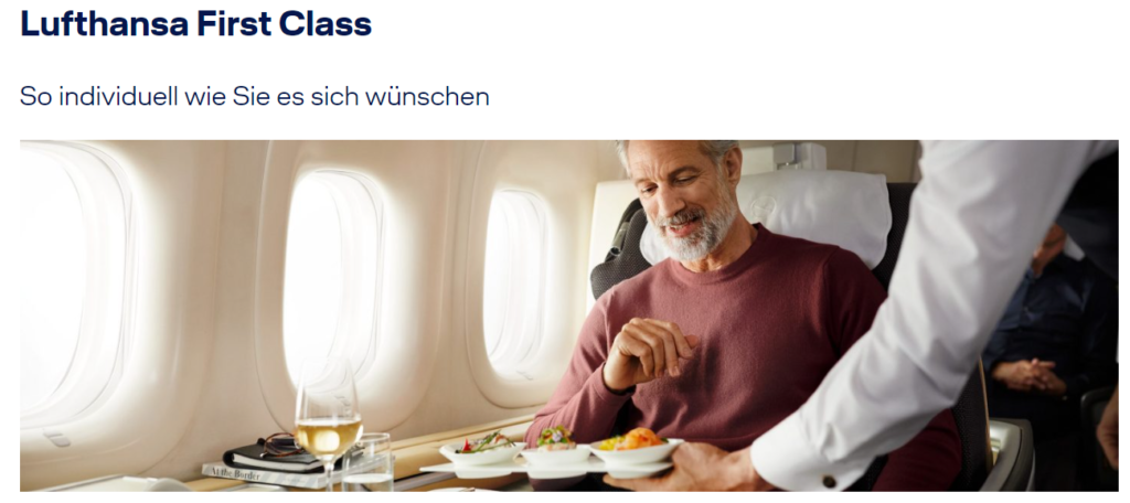 lufthansa first class