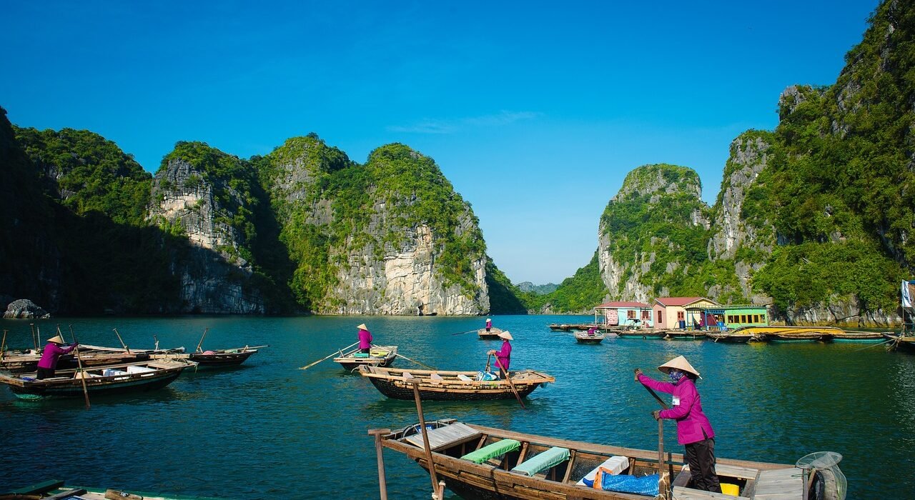 halong, vietnam, landscape