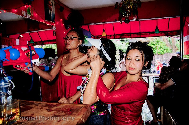 red | bar girls play along loi kroh street in chiang mai, th… | flickr
