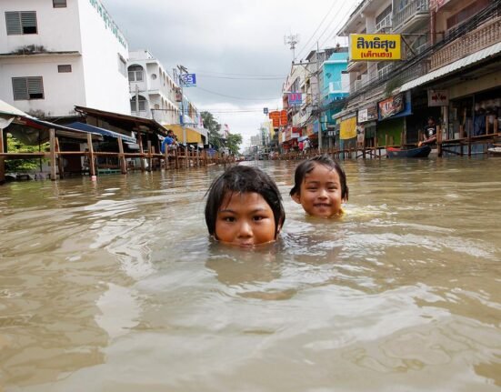 worst flooding in decades swamps thailand the atlantic