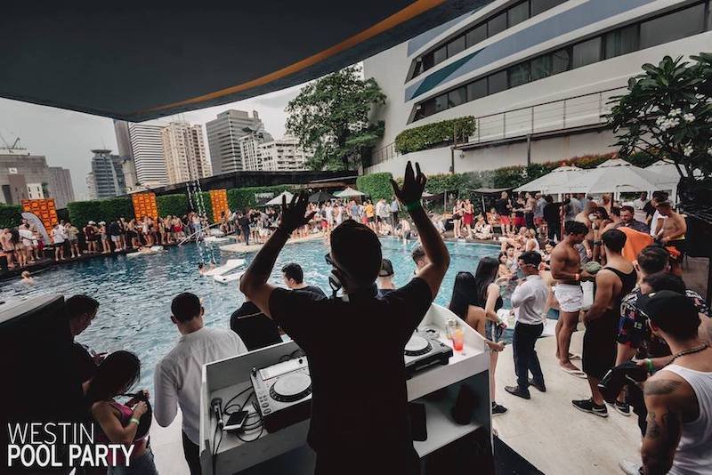 westin pool party at westin grande sukhumvit | bangkok nightlife