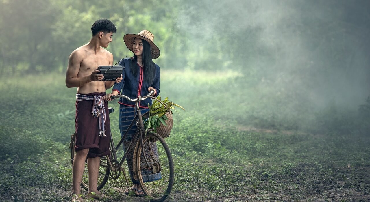 adult, agriculture, bicycle