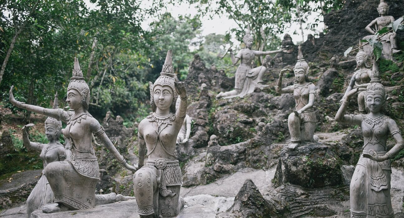 Gray Concrete Statue