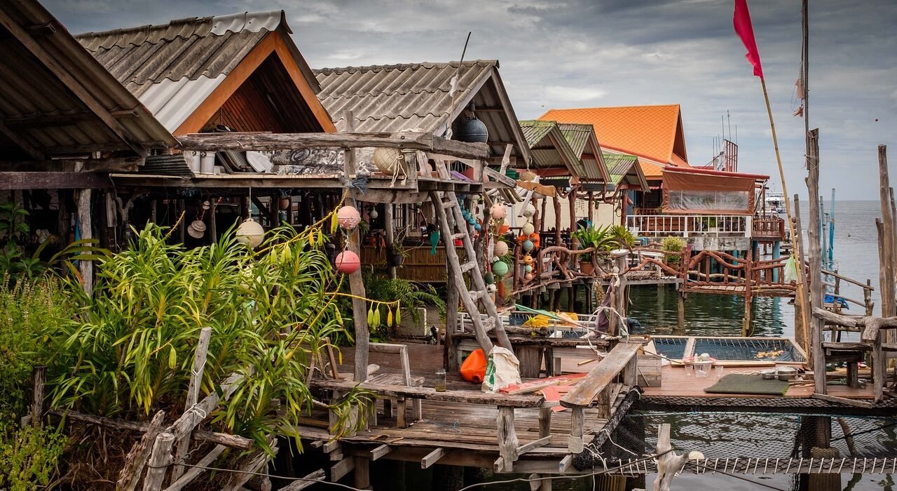 sydthailand, house, harbor