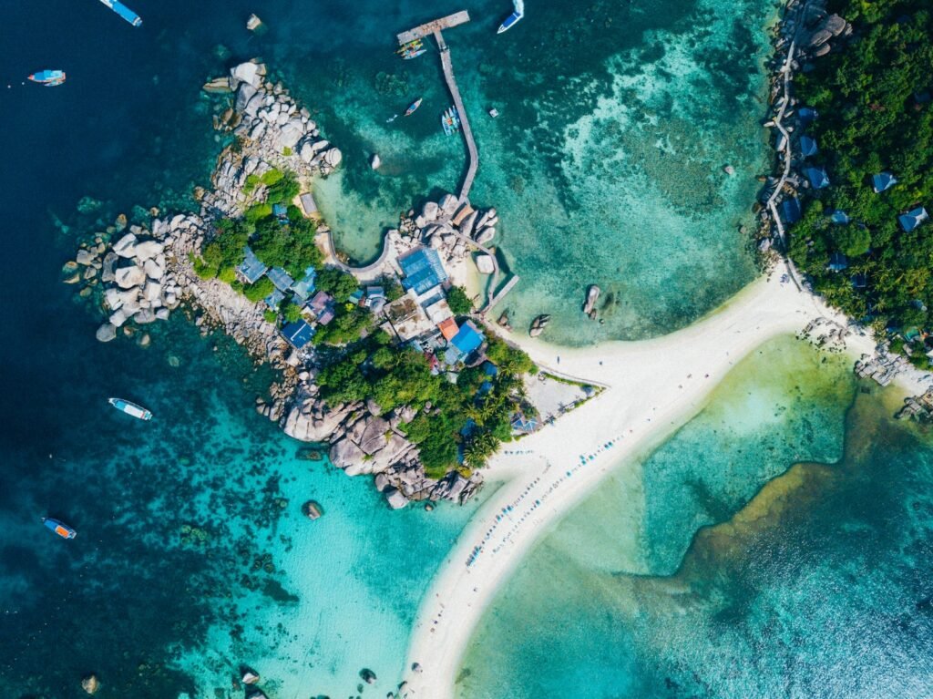 aerial photography of island during daytime