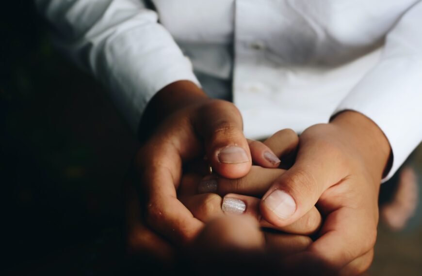 person holding hands