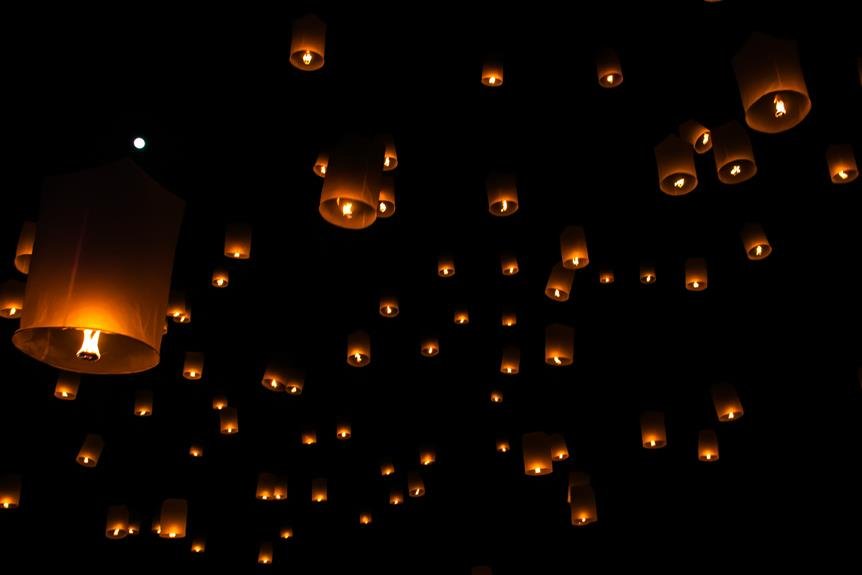 yi peng laternenfest in nordthailand