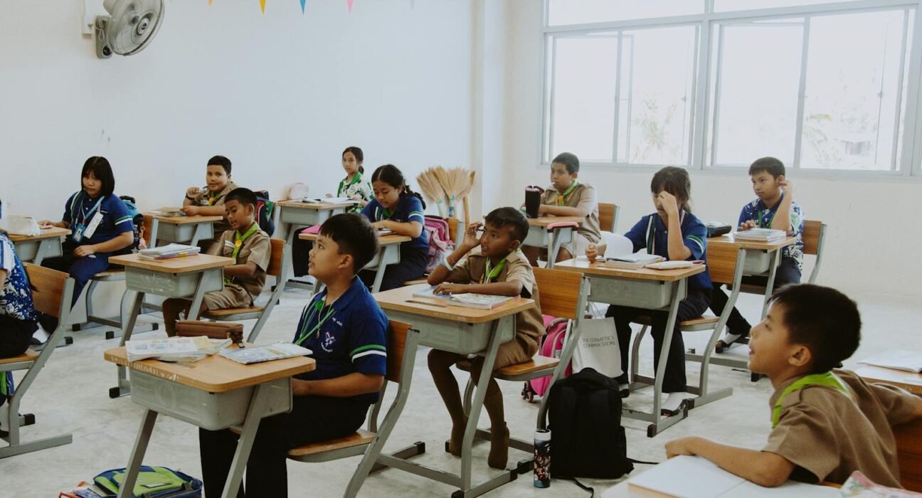 Children Sitting in the Classroom