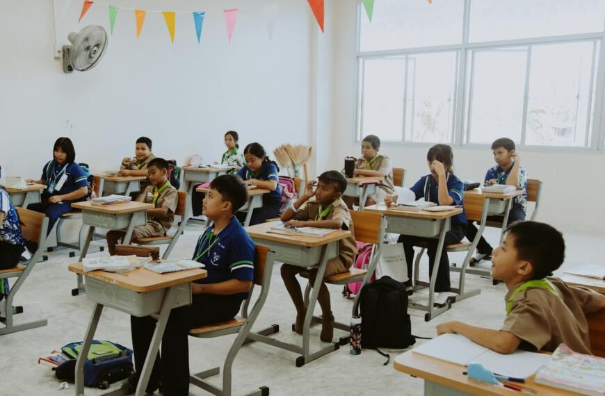 Children Sitting in the Classroom