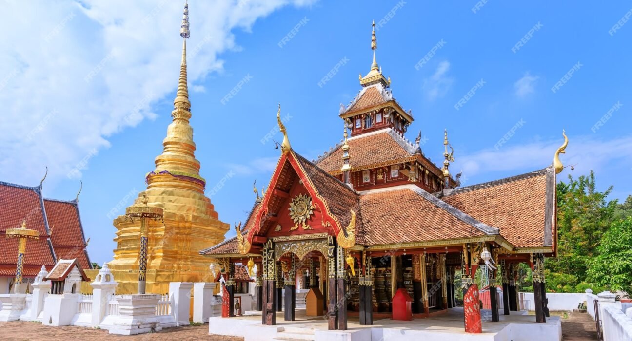 premium photo | wat pong sanuk temple and museum in lampang north ...