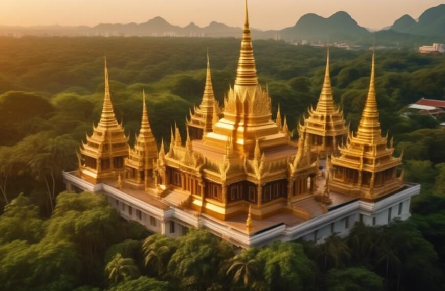 burmesischer tempel in thailand