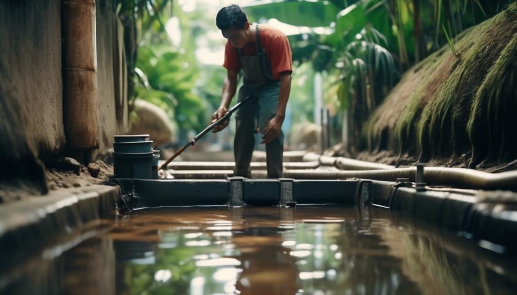 appropriateness of the sewage system