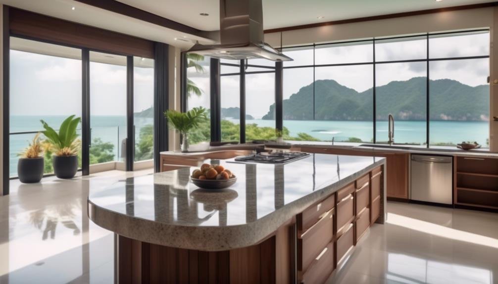 luxurious kitchen furnishings and equipment