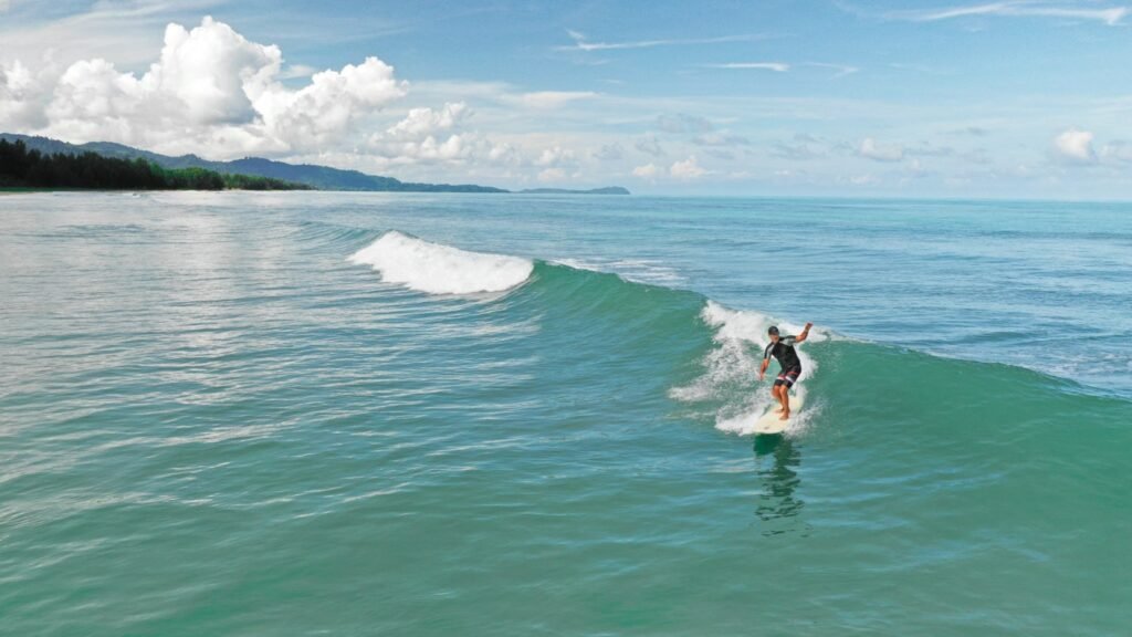 surfing at pakarang beach (memories beach bar) | khao lak – phang ...