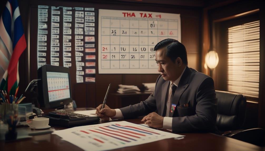 thai business submitting pnd 51 semi annual income tax return