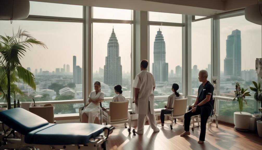 vibrant physiotherapy scene bangkok