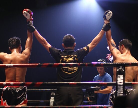 man in black and red jersey shirt