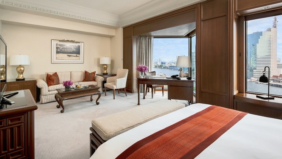 deluxe room | chao phraya river view | the peninsula bangkok