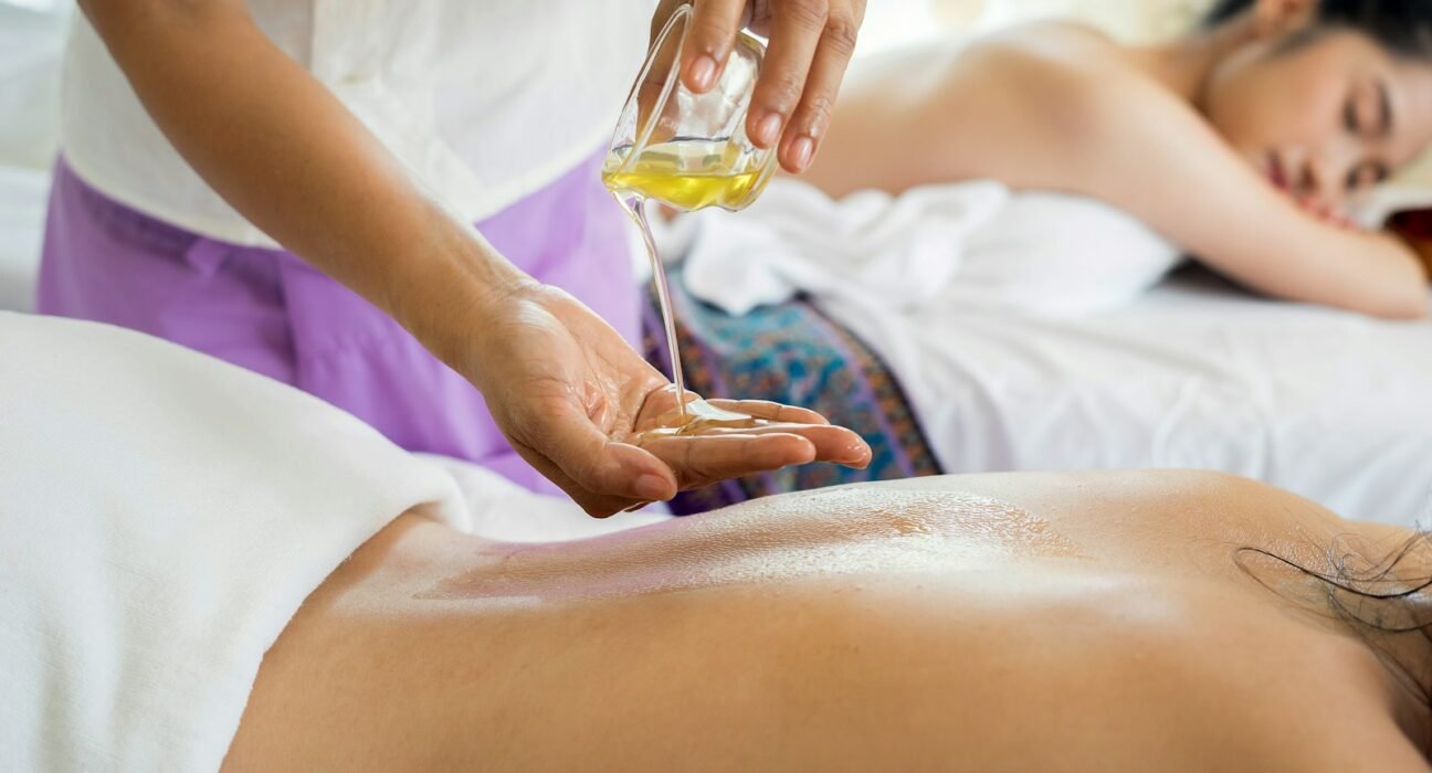 woman lying with prone position