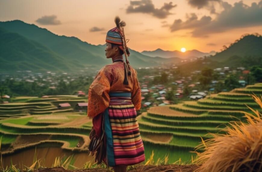 flourishing mountain tribes in majestic thai mountains