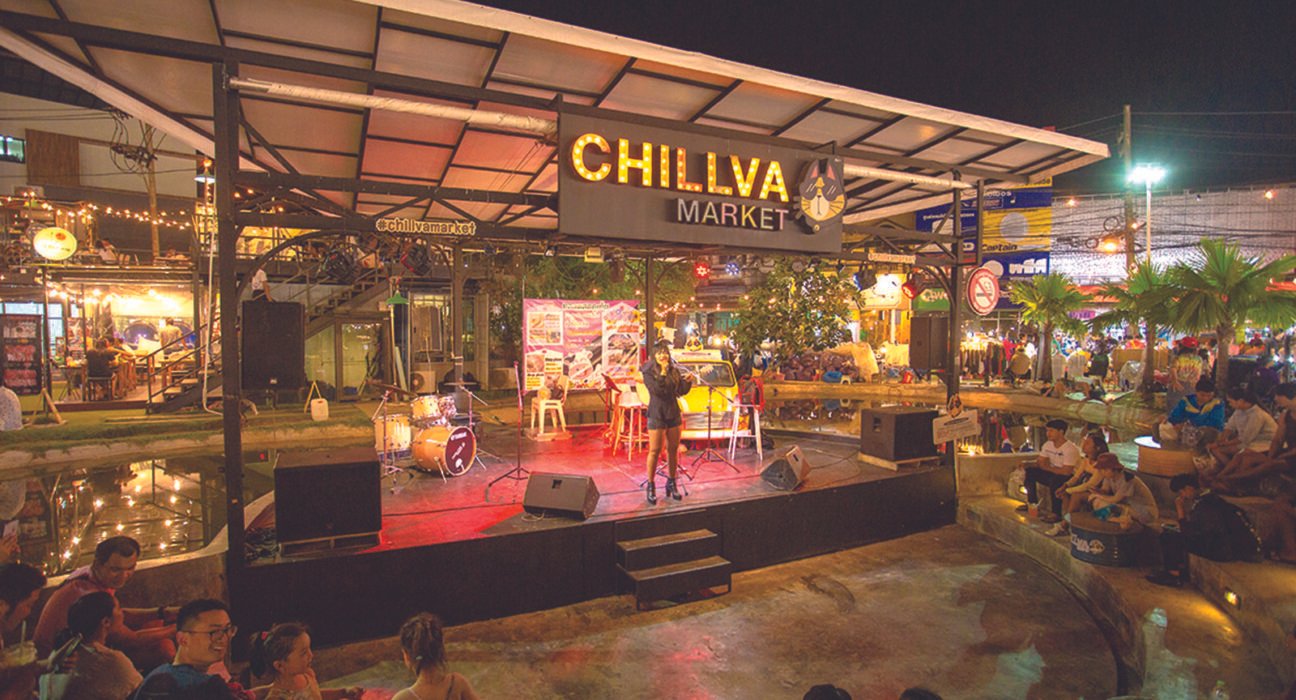 chillva market in phuket is a night bazaar that's open on weekdays