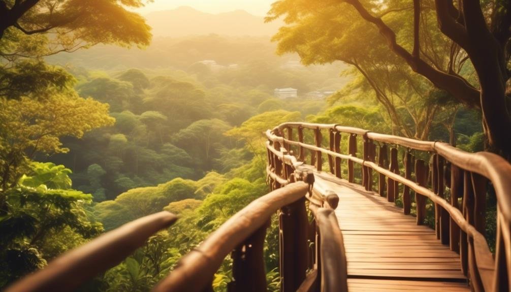 enchanting treetop walkway