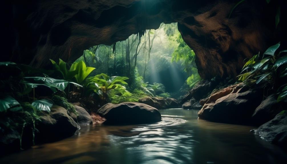exploring hidden caves