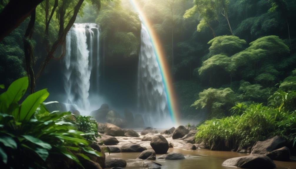 breathtaking waterfall in germany