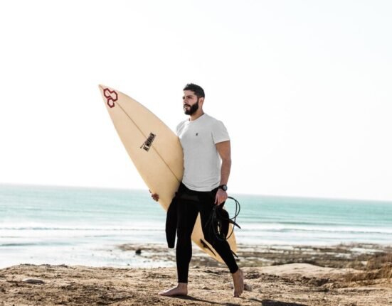 surfer, beach, man