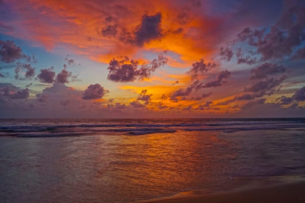 sunset, nature, beach