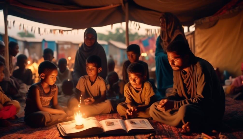 refugee crisis and camp life